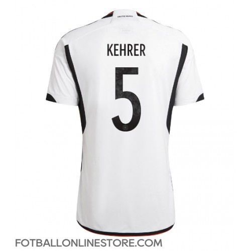 Billige Tyskland Thilo Kehrer #5 Hjemmetrøye VM 2022 Kortermet